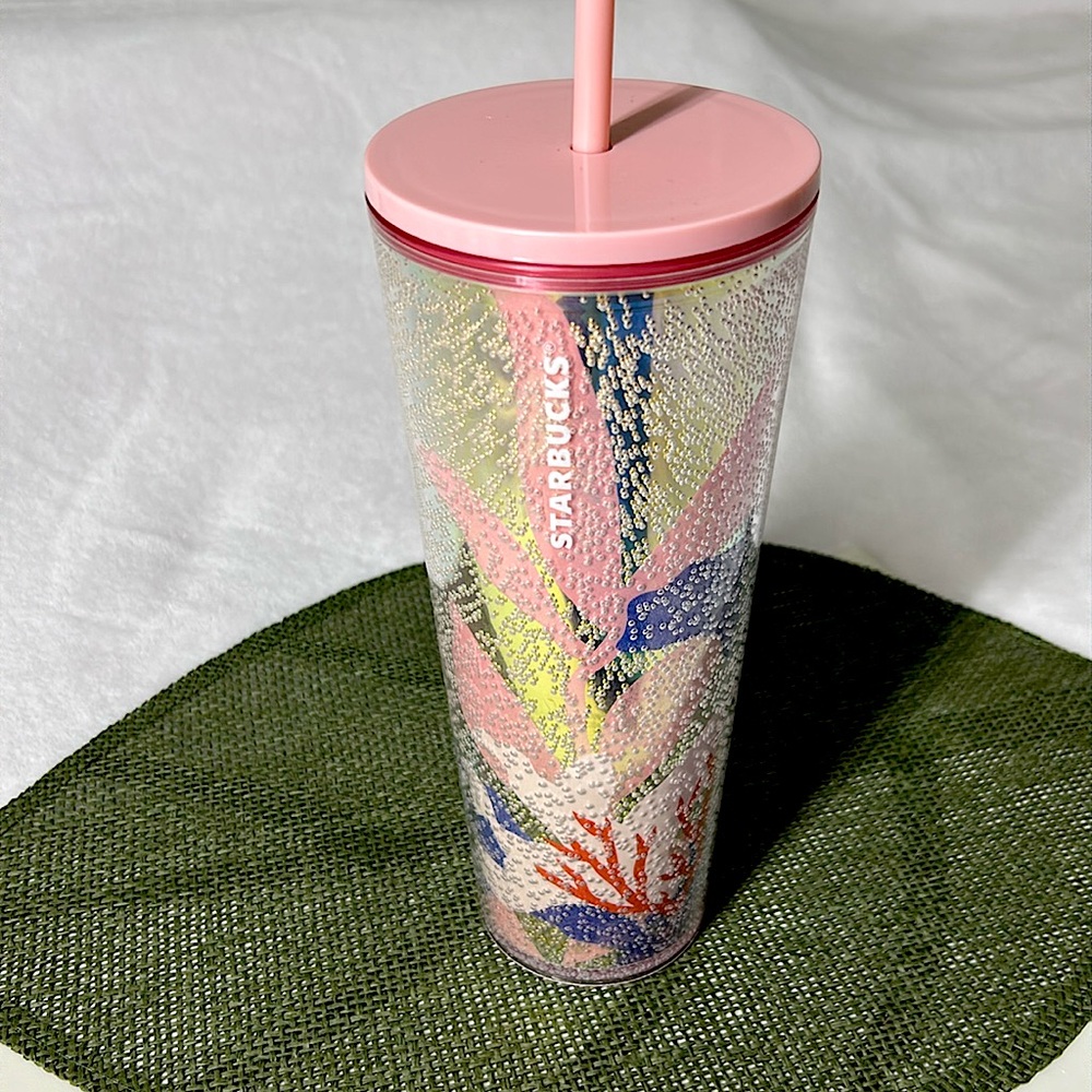 🖤NWT💕Collectible Starbucks Summer 2021 Coral Reef Tumbler 24oz